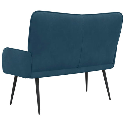 2-sits soffa Blå 115 x 61 x 87 cm Sammet (V)