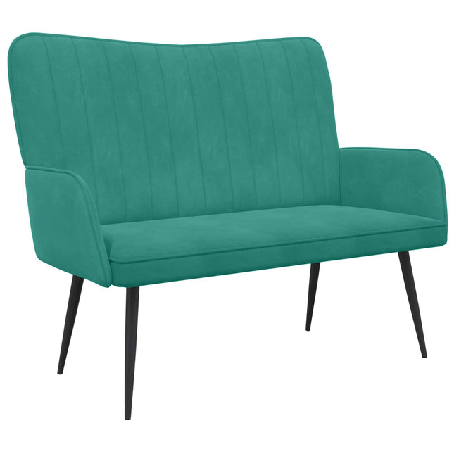 2-sits soffa Turkos 115 x 61 x 87 cm Sammet
