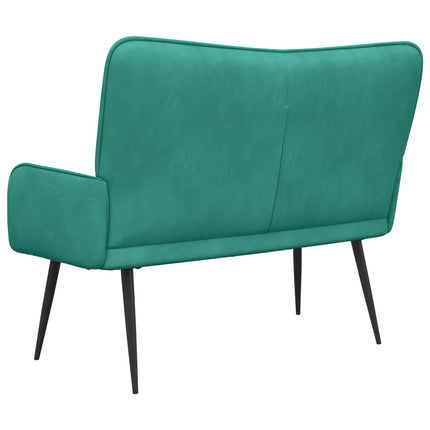 2-sits soffa Turkos 115 x 61 x 87 cm Sammet (V)