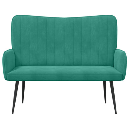 2-sits soffa Turkos 115 x 61 x 87 cm Sammet