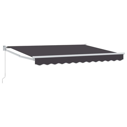 Utdragbar markis Antracit 3 x 2 m 100% Polyester och Aluminium