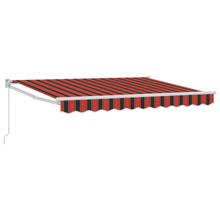 Utdragbar markis Orange, svart och gul 3 x 2 m