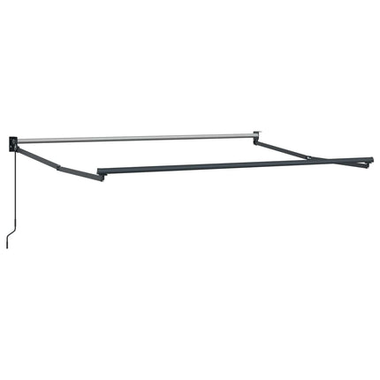 Utdragbar markis Antracit 3 x 2 m 100% Polyester och Aluminium