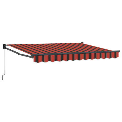 Utdragbar markis Orange, svart och gul 3 x 2 m