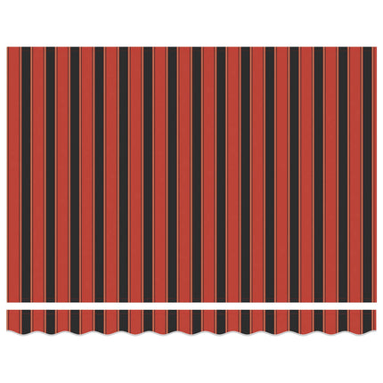 Utdragbar markis Orange, svart och gul 3 x 2 m