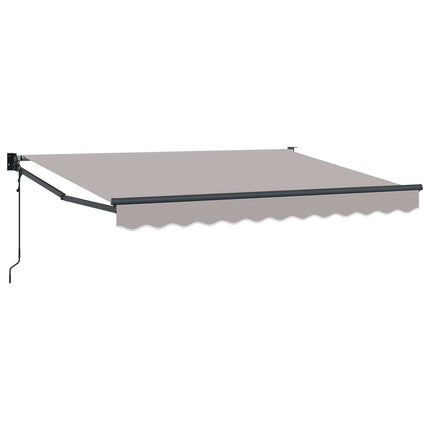 Markis Ljusgrå 3 x 2 m Polyester och metall