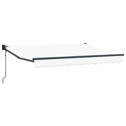 Markis Vit 3,5 x 2 m Polyester och metall