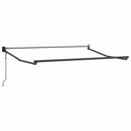 Markis Ljusgrå 3,5 x 2 m Polyester och metall