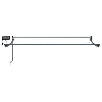 Manuell utdragbar markis med LED-lampor 3 x 2 m