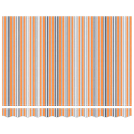 Manuell utdragbar markis med LED-lampor 3 x 2,5 m