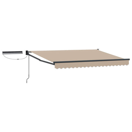 Elektrisk Retraktabel Markis Beige och Antracit 3 x 2,5 m
