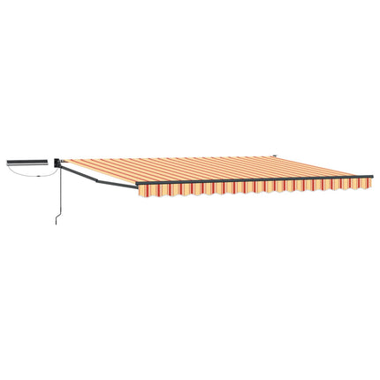 Elektrisk Retraktabel Markis Flerfärgsdesign 4,5 × 3 m