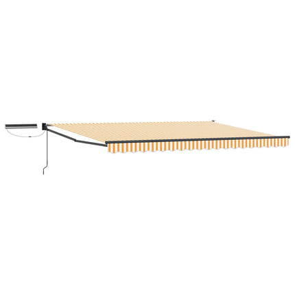 Elektrisk Retraktabel Markis Orange, Vit, Antracit 5 x 3 m