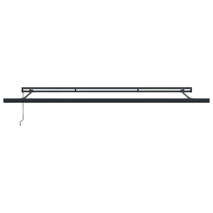 Utfällbar markis Antracit och grå 400 × 300 cm