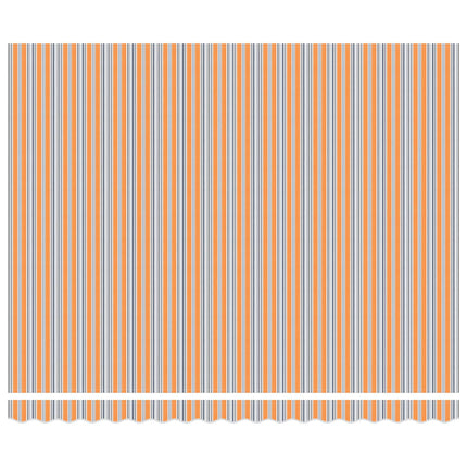Utfällbar markis Orange och Grå 400 × 300 cm