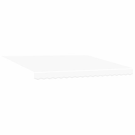Utfällbar markis Vit 4 × 3 m Canvas och Aluminium