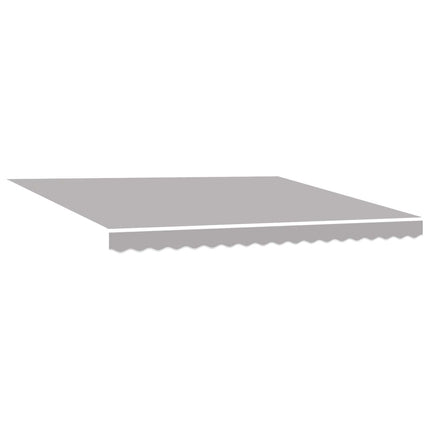Utdragbar markis Ljusgrå 4 × 3 m Canvas och Aluminium