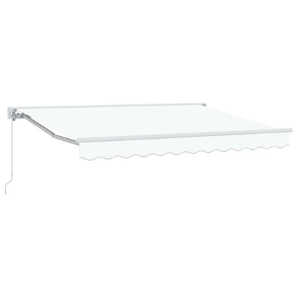 Manuell Utdragbar Markis Vit 3 x 2,5 m