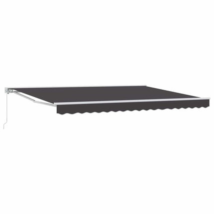 Manuell Utdragbar Markis Antracit 4,5 × 3 m