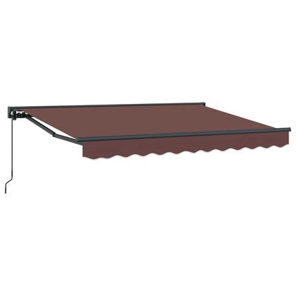 Manuell Utdragbar Markis Brun 3,5 x 2 m