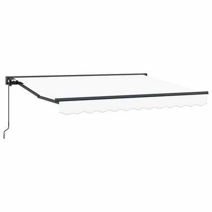 Manuell Utdragbar Markis Vit 3,5 x 2 m