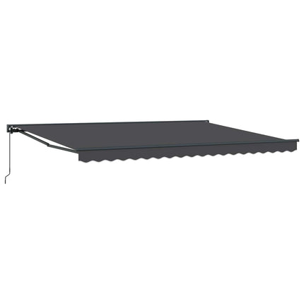 Manuell Utdragbar Markis Antracit 4 × 3,5 m