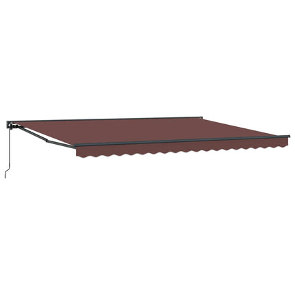 Manuell Utdragbar Markis Brun 4,5 × 3,5 m