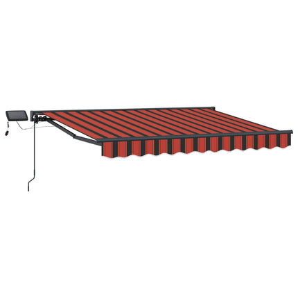 Manuell markisram med LED-lampor 3 x 2 m