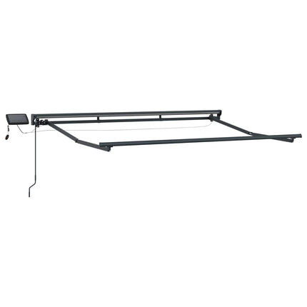 Manuell markisram med LED-lampor 3 x 2,5 m