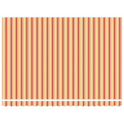 Manuell markisram med LED-lampor 4,5 × 3 m