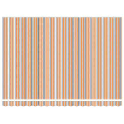Manuell markisram med LED-lampor 4,5 × 3,5 m
