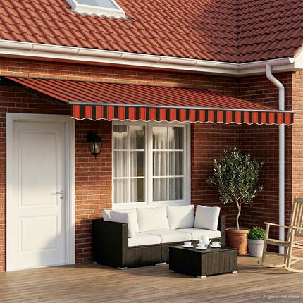 Elektrisk Retraktabel Markis Orange, Svart, Gul, Antracit
