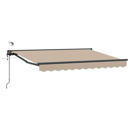 Elektrisk Retraktabel Markis Beige och Antracit 2,5 x 2 m