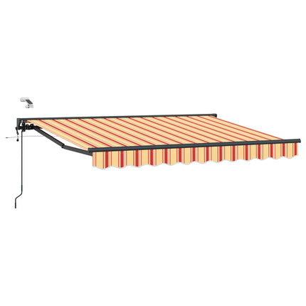 Elektrisk Retraktabel Markis Gul, Orange, Antracit 3,5 x 2 m