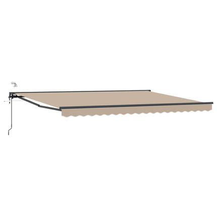 Elektrisk Retraktabel Markis Beige och Antracit 4 × 3 m
