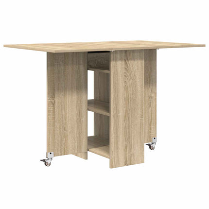 Matbord 115 x 70 x 75 cm Konstruerat trä Sonoma-ek Rektangulär
