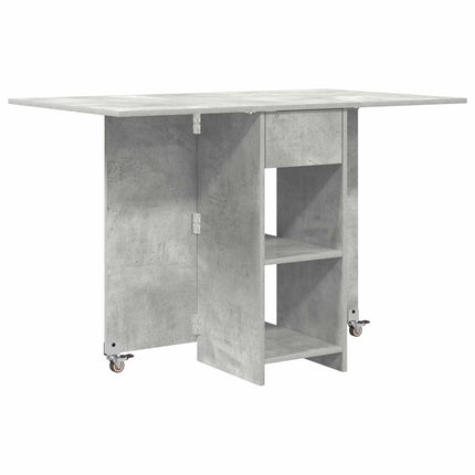 Matbord 115 x 70 x 75 cm Konstruerat trä Betonggrå Rektangulär