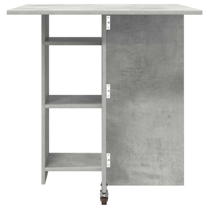 Matbord 115 x 70 x 75 cm Konstruerat trä Betonggrå Rektangulär