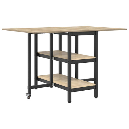 Matbord 122 x 80 x 76,5 cm Konstruerat trä Sonoma-ek