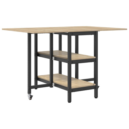 Matbord 122 x 80 x 76,5 cm Konstruerat trä Sonoma-ek
