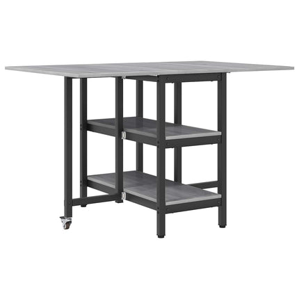 Matbord 122 x 80 x 76,5 cm Konstruerat trä Grå Sonoma