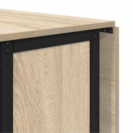 Hopfällbart matbord med hjul 130 x 80 x 76,5 cm stål PB