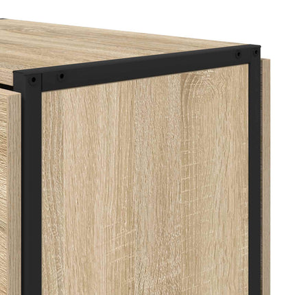 Matbord 144 x 60 x 75 cm Konstruerat trä Sonoma-ek Rektangulär