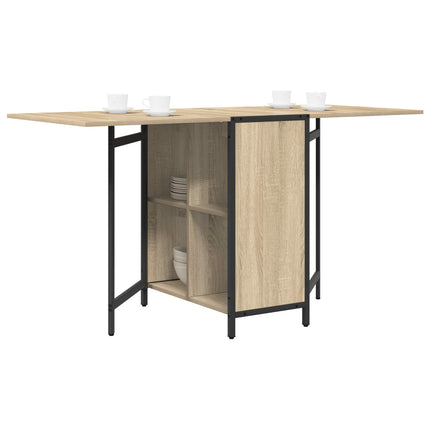Matbord 144 x 60 x 75 cm Konstruerat trä Sonoma-ek Rektangulär