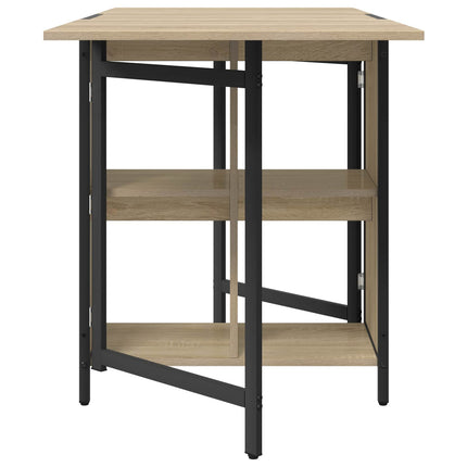 Matbord 144 x 60 x 75 cm Konstruerat trä Sonoma-ek Rektangulär