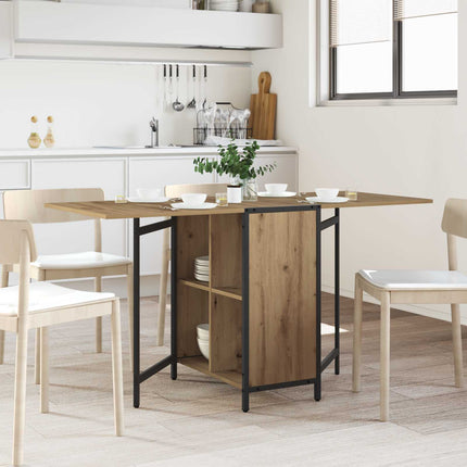Matbord 144 x 60 x 75 cm Konstruerat trä Artisan-ek Rektangulär
