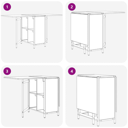 Matbord 144 x 60 x 75 cm Konstruerat trä Artisan-ek Rektangulär
