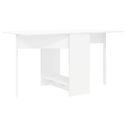 Matbord 138 x 70 x 73,5 cm Konstruerat trä Vit Rektangulär