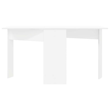 Matbord 138 x 70 x 73,5 cm Konstruerat trä Vit Rektangulär