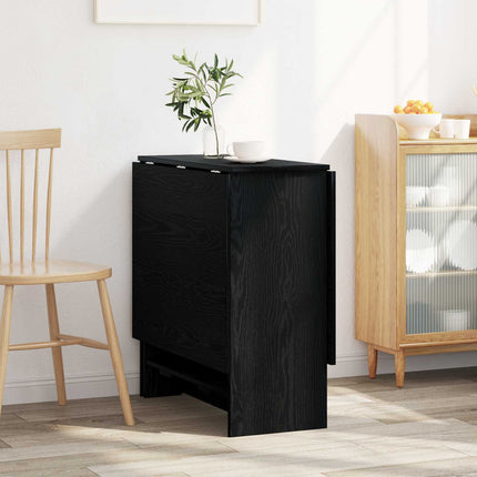 Matbord 138 x 70 x 73,5 cm Konstruerat trä Svart ek Rektangulär